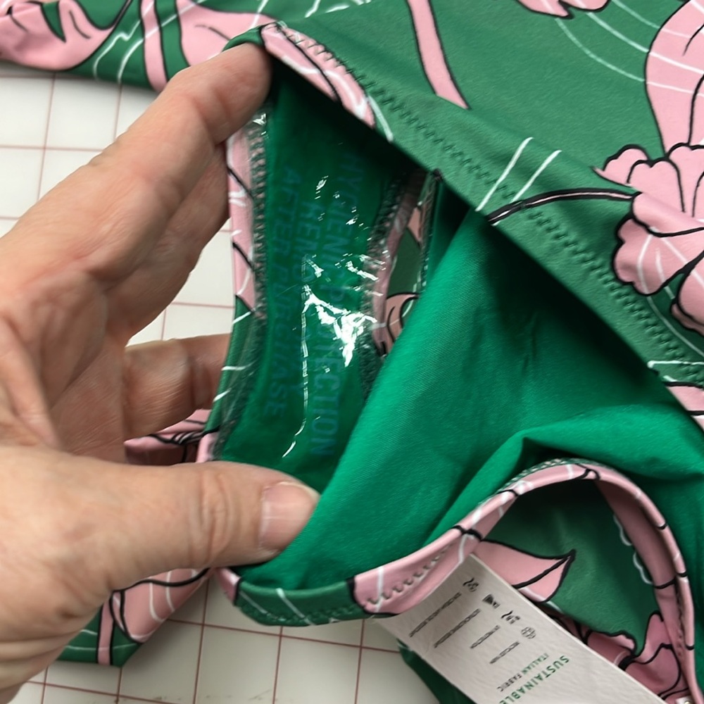 MILLY NWT Cabana Pink Nenuphar 1 Shoulder Water Lily One Piece Swimsuit Beach S - Picture 7 of 16